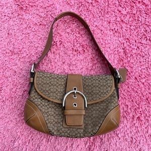 Coach Soho Small Signature Handbag in Brown